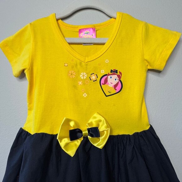 EMMA WIGGLE The Wiggles Girls Dress 4 4T Yellow Wiggle Halloween Costume HTF - Picture 3 of 8